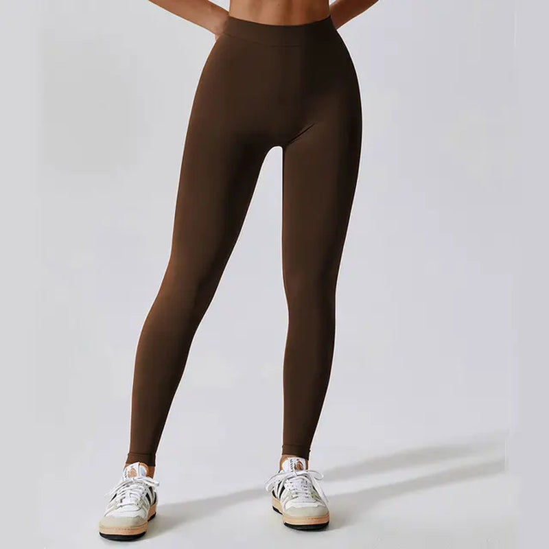 Seamless Yoga Pants Women Sexy V Butt Push up Fitness High Waist Pants Gym Running Workout Female Sports Yoga Tight Leggings